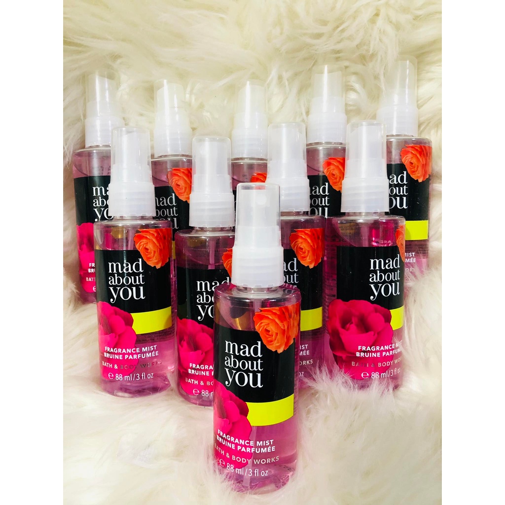 AUTHENTIC Bath & Body Works Travel Size Mad About You Body Mist 88ml