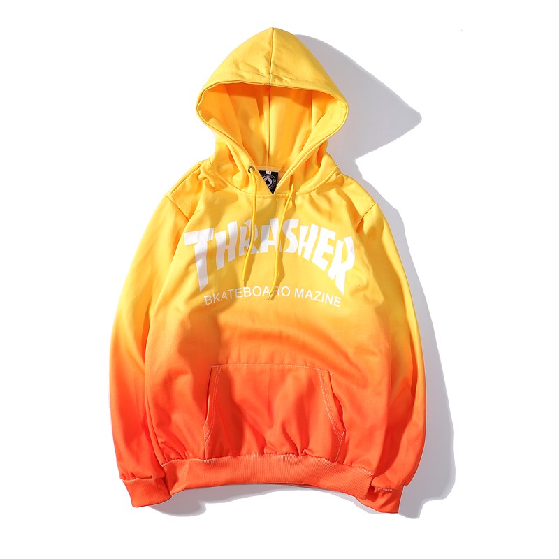 orange tie dye hoodie