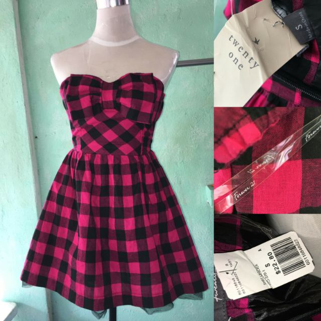 plaid mini dress forever 21