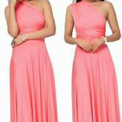 pomelo pink color dress