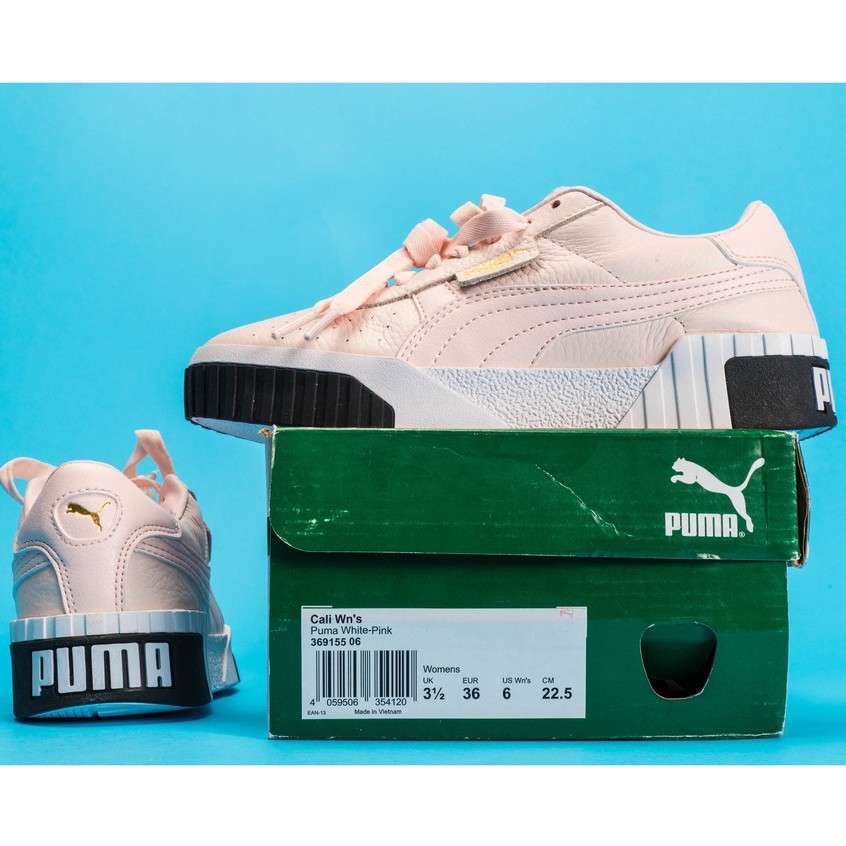 puma white pink shoes