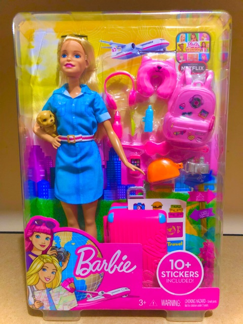 barbie travel set and accessories