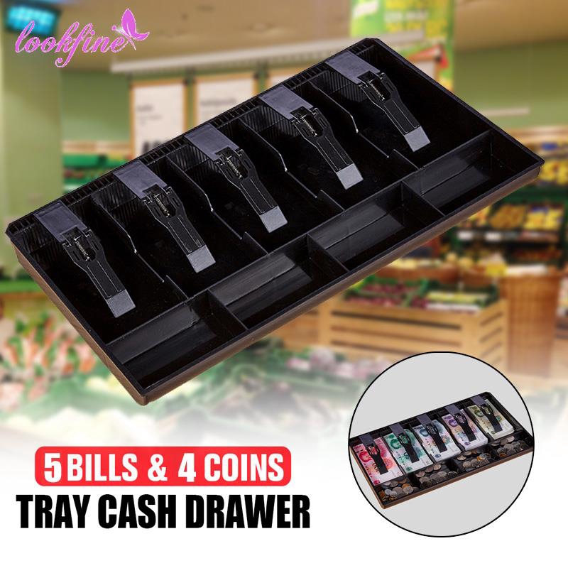 Look 5 Grids Cashier Storage Box Cash Drawer Register 4 Coins Store Cash Drawer Shop Money Tray Shopee Philippines