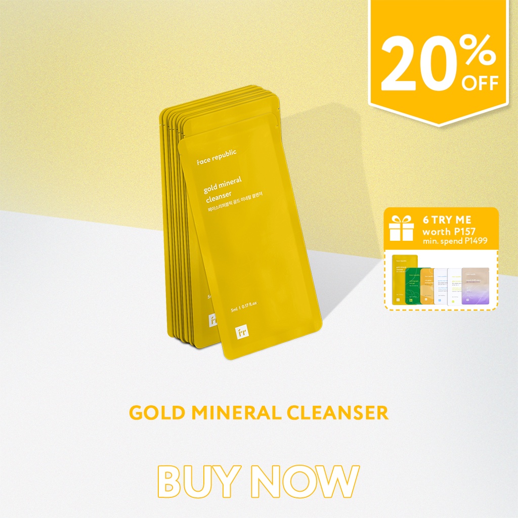 Face Republic Gold Mineral Cleanser 5mL (10 pcs) Shopee Philippines