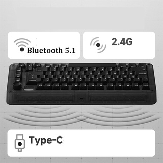 IQUNIX ZX75 DARK SIDE Wireless Mechanical Keyboard Bluetooth Gaming ...