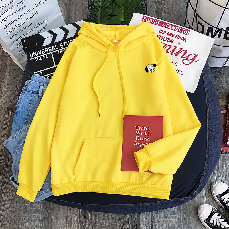 bts yellow hoodie