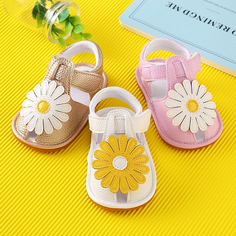 sunflower baby shoes