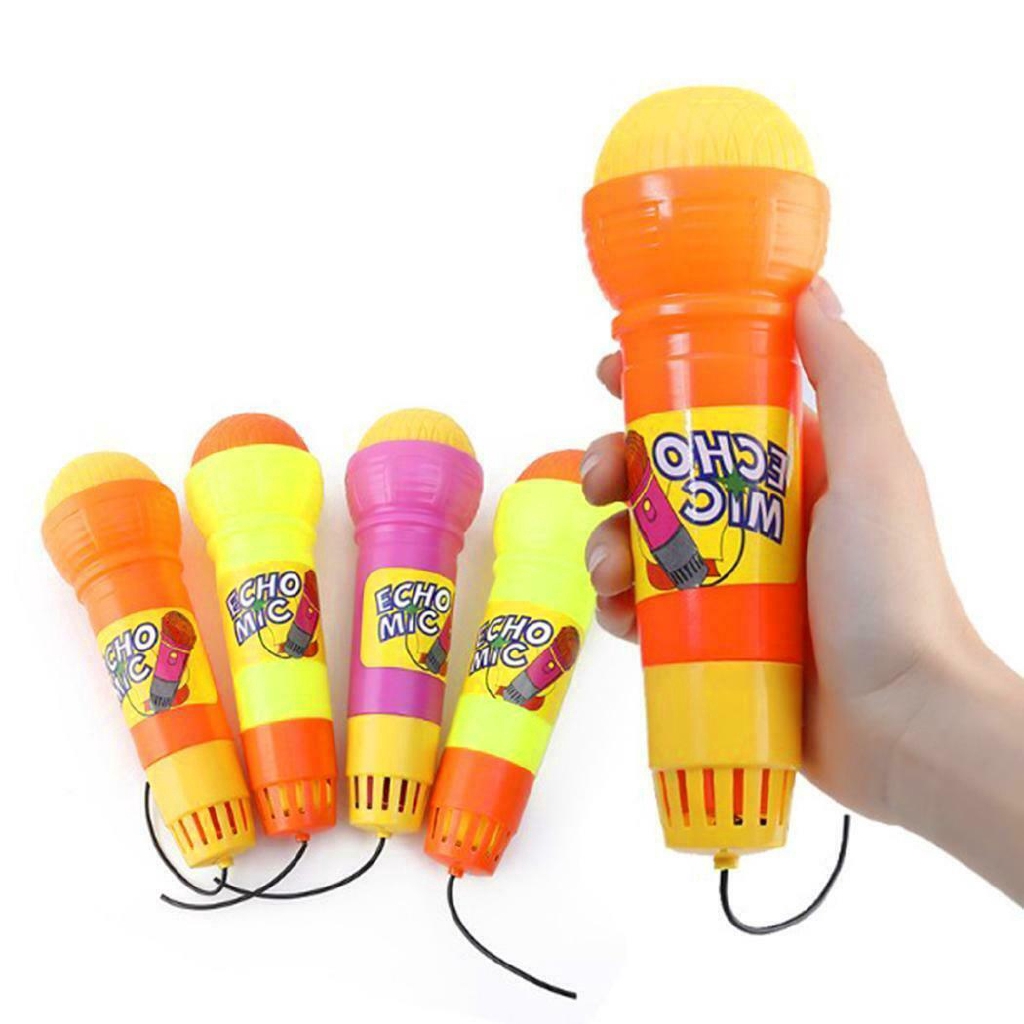 Baby Cristal Plastic Echo Microphone Karaoke Singing Voice Changer Toy ...