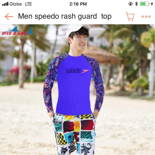 speedo rash guard mens