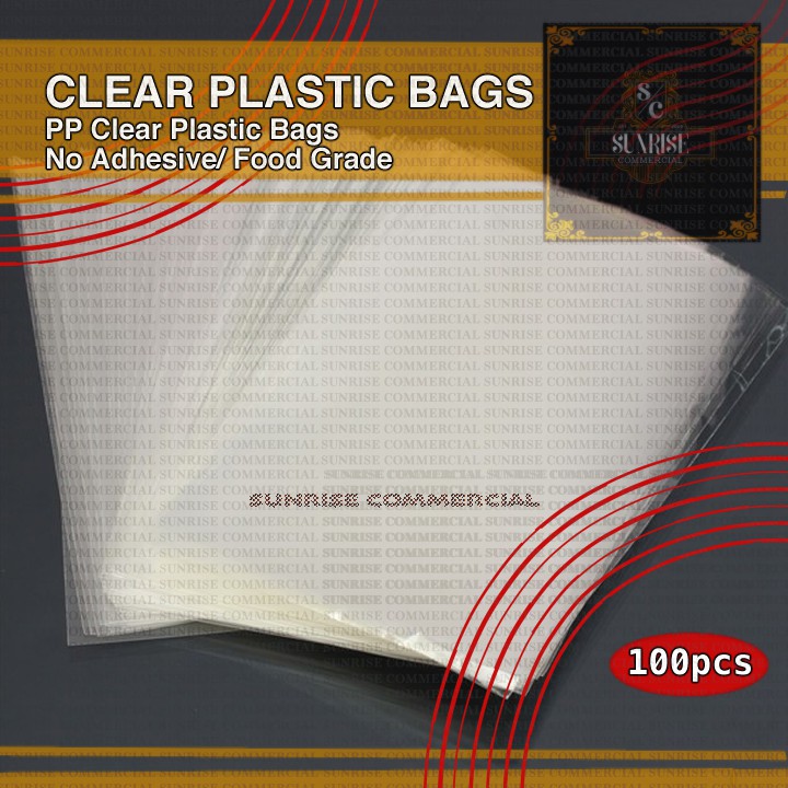 Pp Clear Plastic Bags (100sheets) 