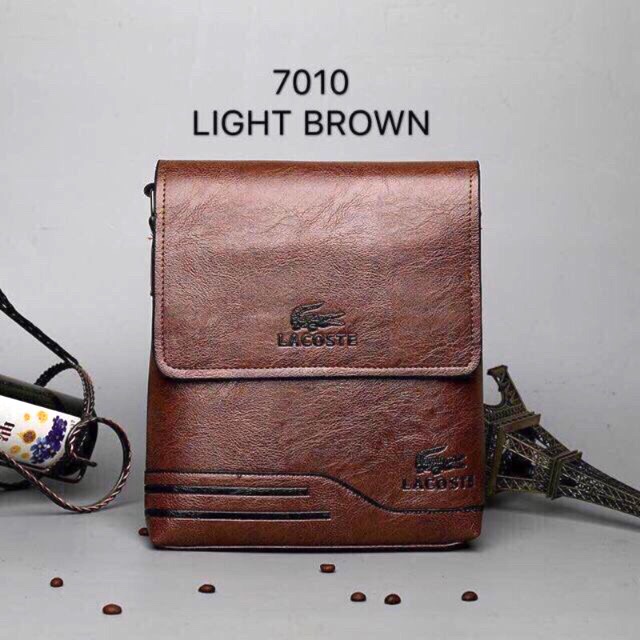 DaiLacoste 7010 Genuine Leather Sling Bag For Men Shopee Philippines