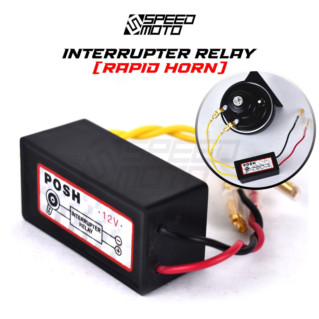 POSH HORN RELAY INTERRUPTER 12V UNIVERSAL / HORN RELAY RAPID BACK FIRE