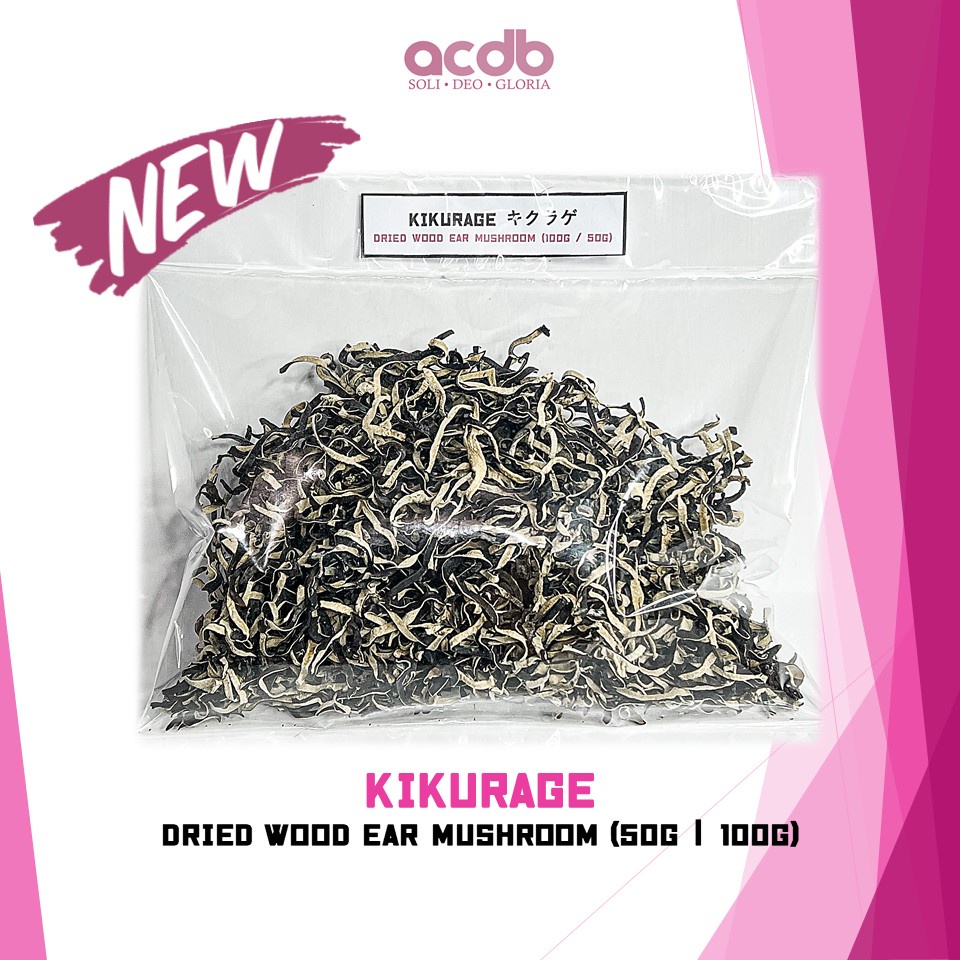 KIKURAGE DRIED JAPANESE WOOD EAR MUSHROOM (50g or 100g) Shopee