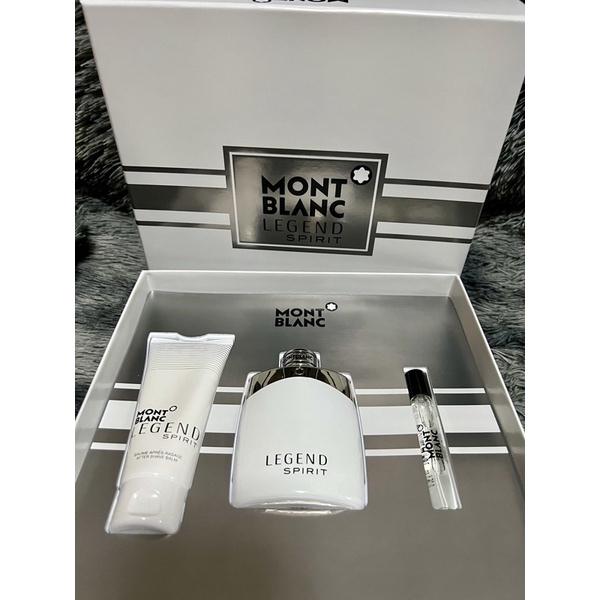 Mont Blanc Legend Spirit Set 100ml +7.5ml+ 100ml aftershave Balm
