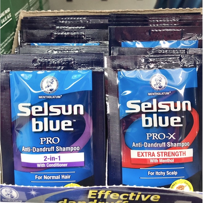 Selsun Blue AntiDandruff Shampoo 6g Sachet Shopee Philippines
