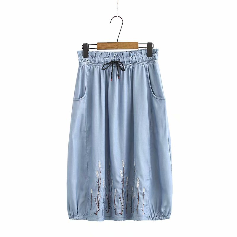 mid length satin skirts xl