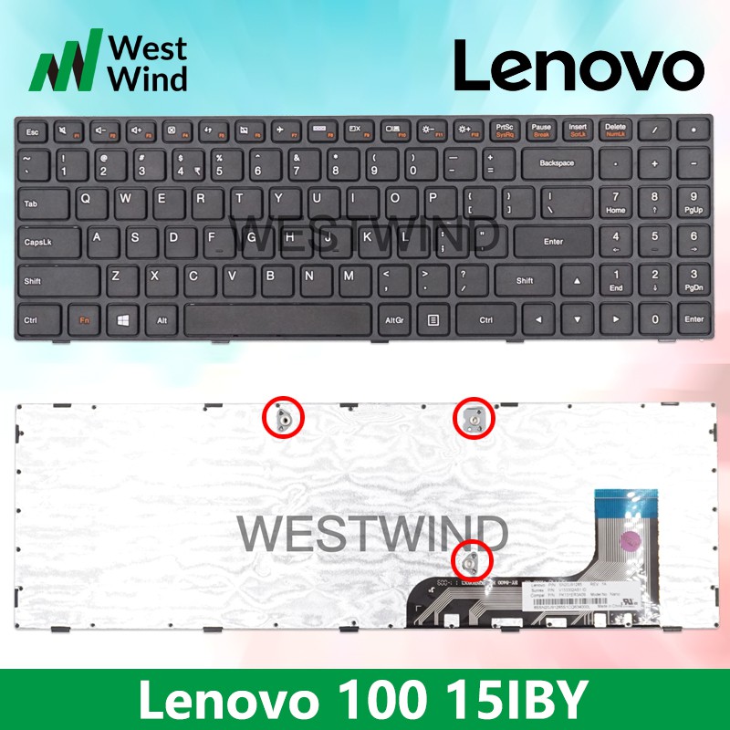 Laptop Keyboard For Lenovo Ideapad 100 15iby 100 15 100 15 Shopee Philippines