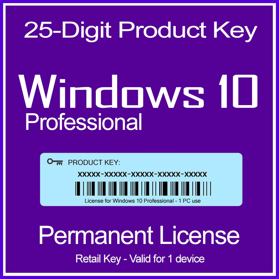 Windows 10 Pro Product Key Activation Key Genuine Permanent License