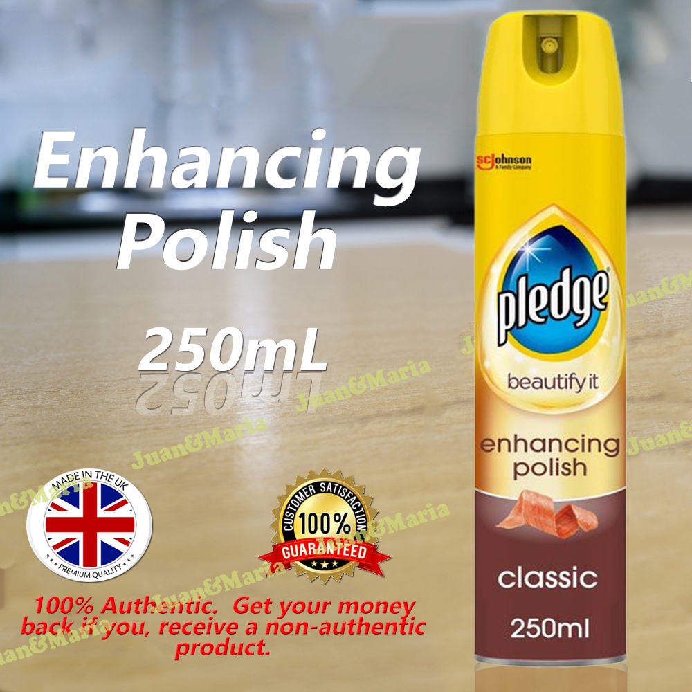 Pledge Wood Polish, Classic 250ml A furniture spray for polishing
