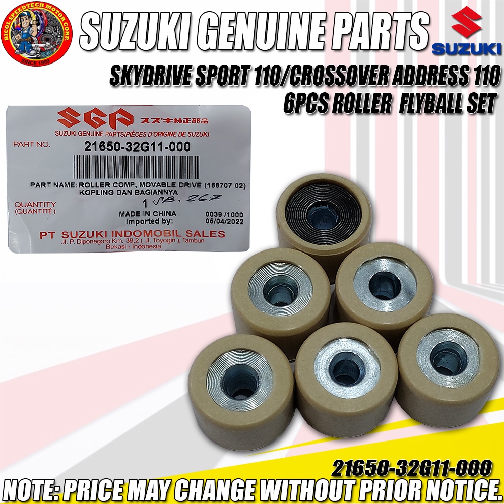 SKYDRIVE SPORT 110/CROSSOVER ADDRESS 110 6PCS ROLLER FLYBALL SET