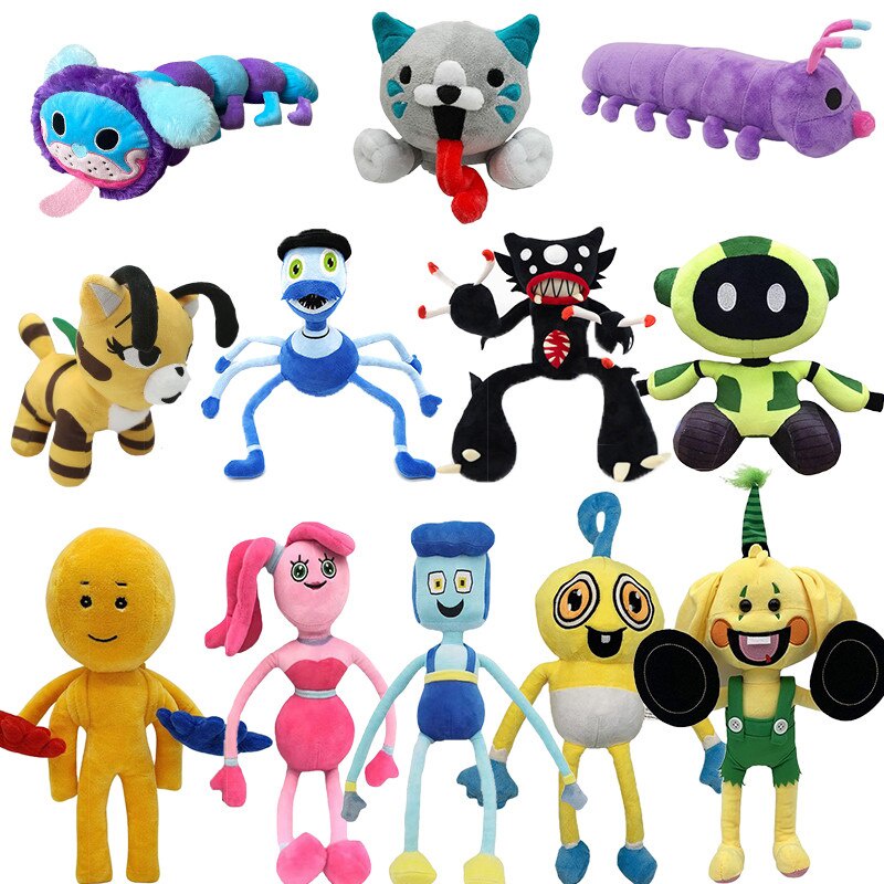 PJ Pug-a-Pillar Plush Toys Poppy Playtime Series Doll Boogie Bot Cat ...