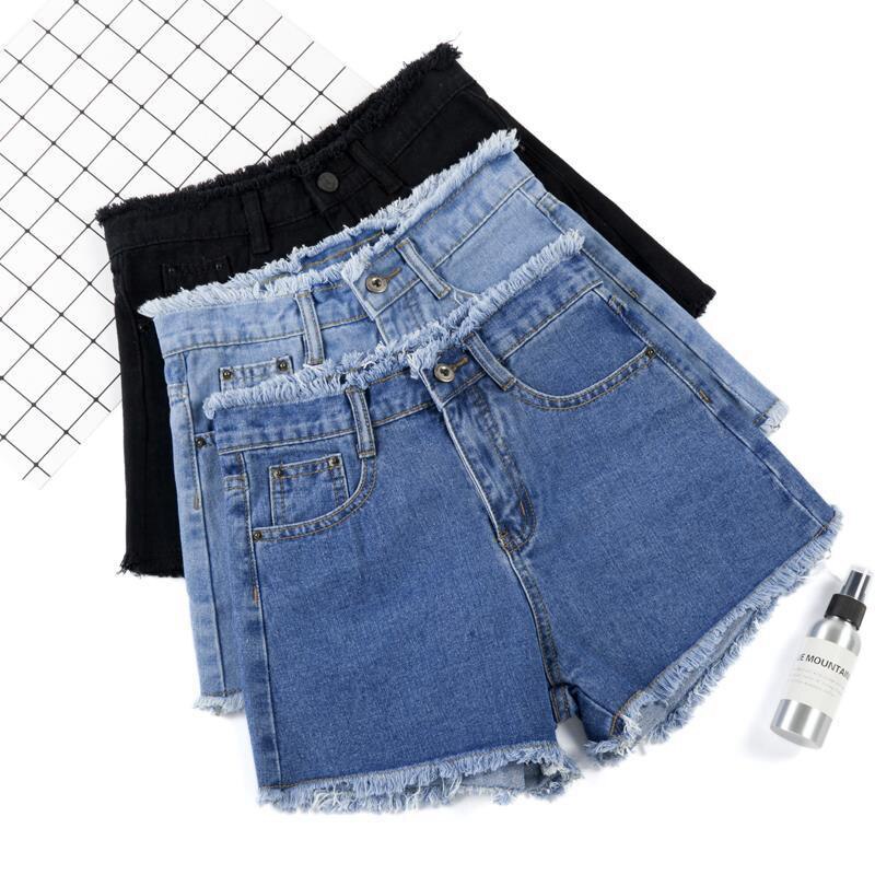 black high waisted denim shorts plus size