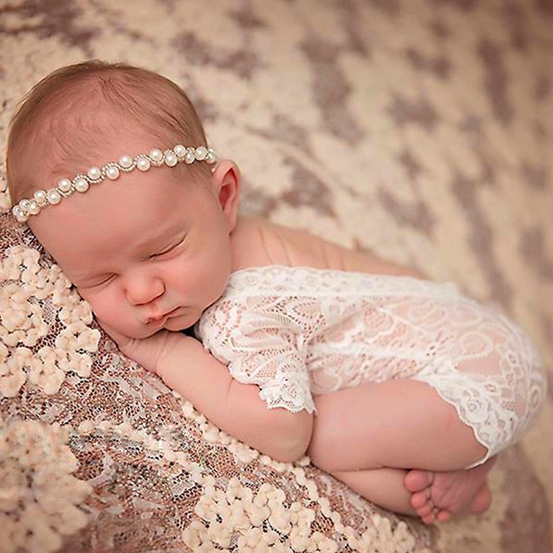 newborn lace romper