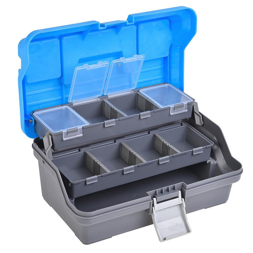 32cmX 19cmX14.5cm 3 Layers Fishing Tackle Box | Shopee Philippines