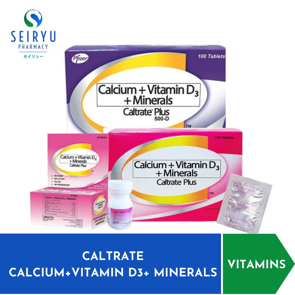 CALTRATE VITAMINS (CALCIUM+VITAMIN D3+ MINERALS) Shopee Philippines