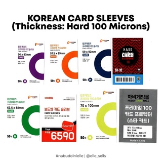 Korean Card Sleeves 100 Microns | Popcorn Sleeves PCG Sleeves Dice Tree Games Hobby Game Mall