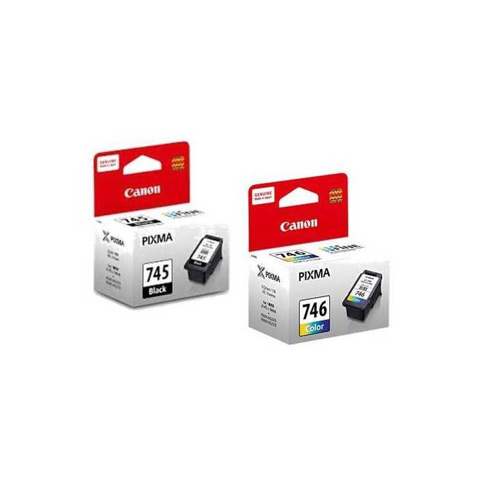 Canon 745746 Pg 745 And Cl 746 Black And Tricolor Original Ink Cartridge Combo Set Shopee 7953