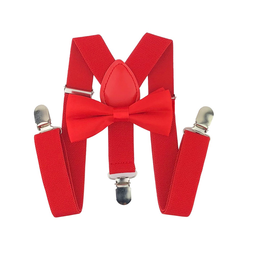 baby boy red pants with suspenders