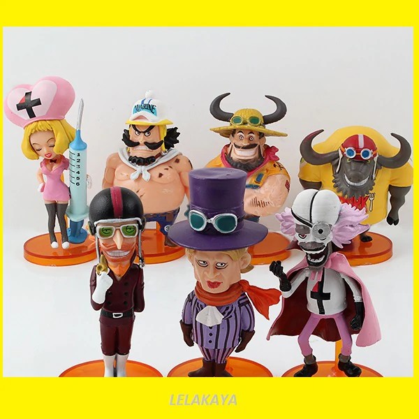 7pcs Set One Piece Gold Vol 3 Head Of Sheep Jack Q Version Japan Anime Action Figure Pvc 8cm Model O Shopee Philippines