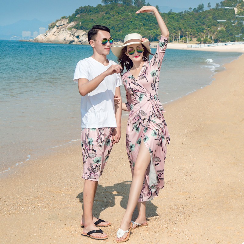 couple beach dress