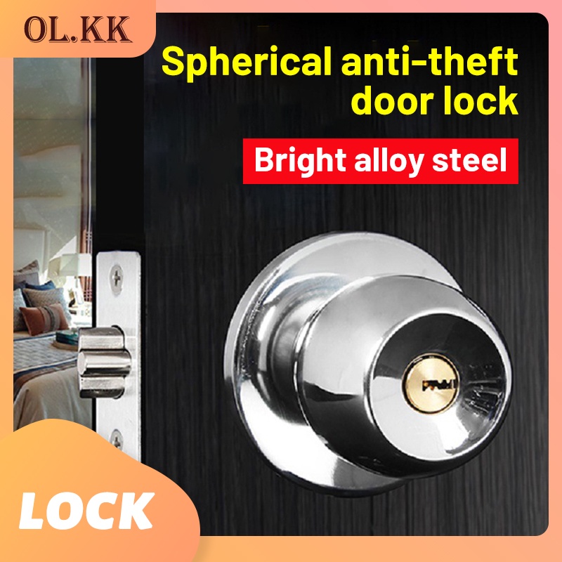 double lock door knob Set Stainless Door Lock Shopee Philippines