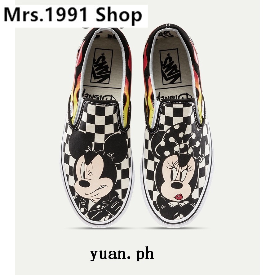 vans classic slip on mickey mouse