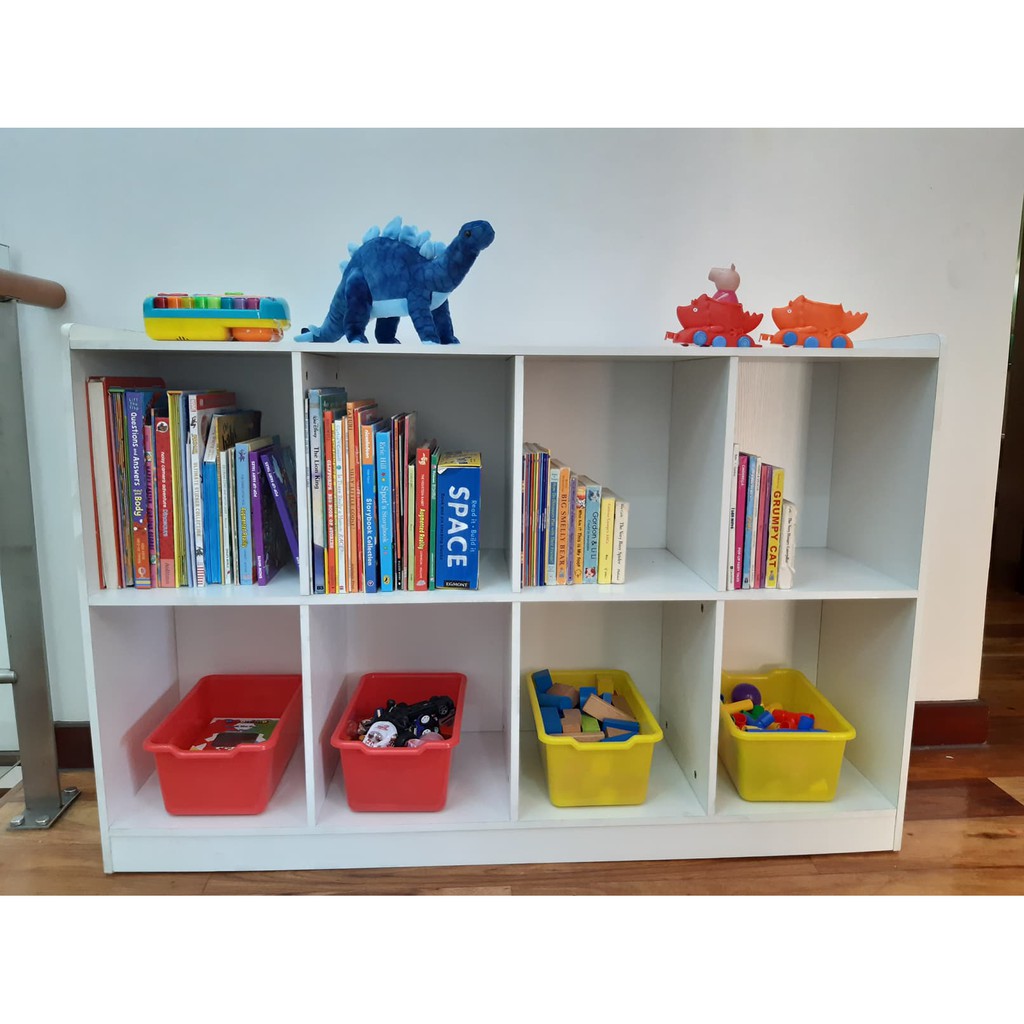 Happy Kiddos 913 Toy Organizer Wooden Cubby Hole or Bag Shelf