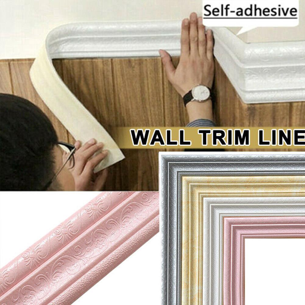 9M Self Adhesive Wall Skirting Border Wallpaper Waterproof Decor Floral Vintage 