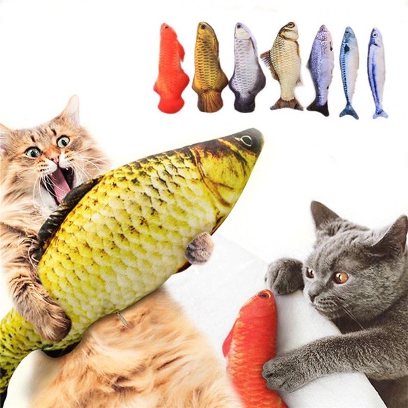 Catnip Toy Fish Cat Fish Toy Pet Toy For Kitten Bite Chew Scratch Cats