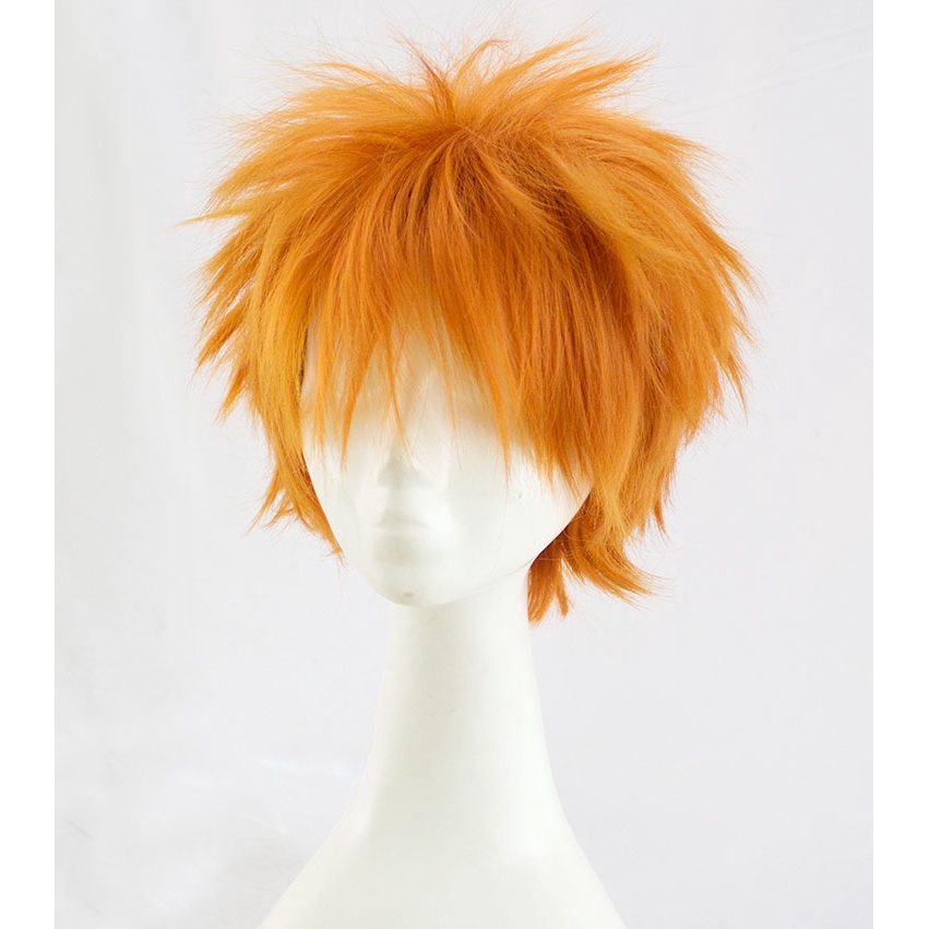 short orange wig