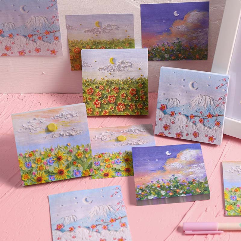 Flower Post-it Note Memo Notes Index Mark Sticky Note Decorative ...