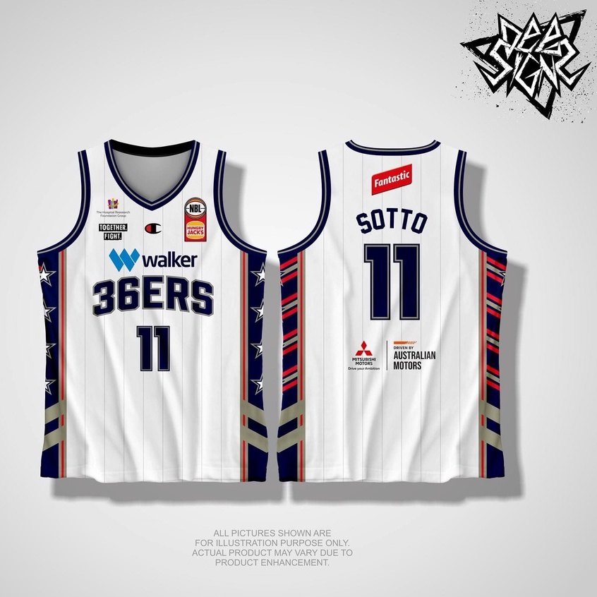 36ERS 01 KAI SOTTO BASKETBALL JERSEY FREE CUSTOMIZE NAME AND NUMBER ...