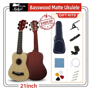 Kabat 9Pcs 21 Inch Beginners Soprano Basswood Ukulele Wooden Ukelele Guitar Set With Accessories #1