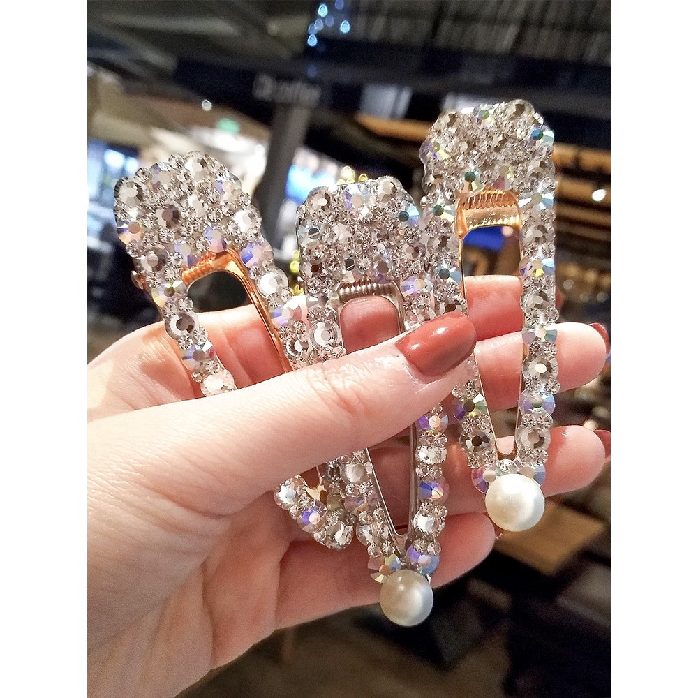 diamond hair clips