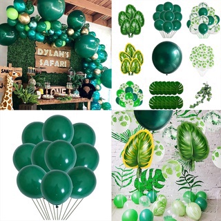 Jungle Safari Party Monstera Leaves Balloon for Theme Birthday Decorations