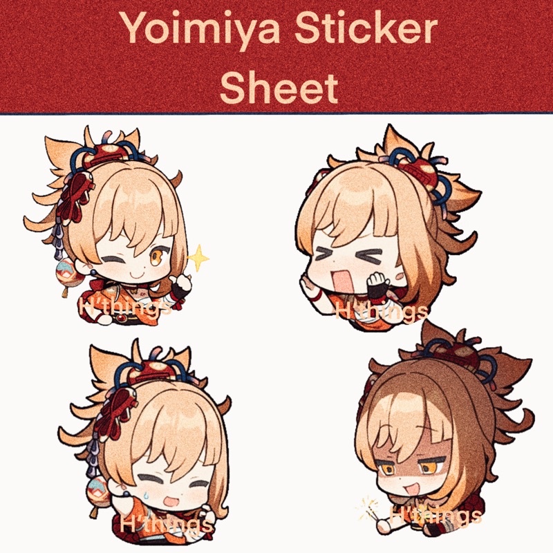 Sticker yoimiya genshin Moment Character Sticker | Shopee Philippines