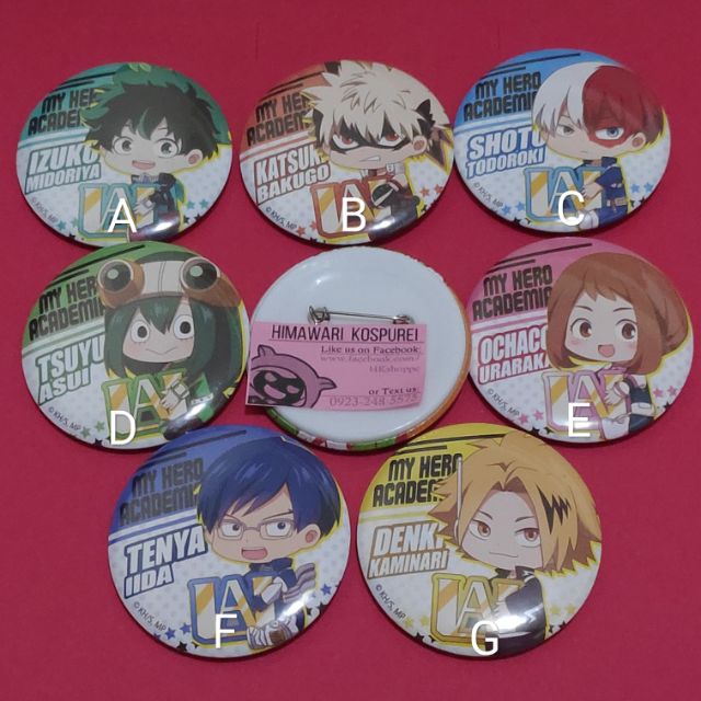 Boku no Hero Academia CHIBI (button pins) | Shopee Philippines