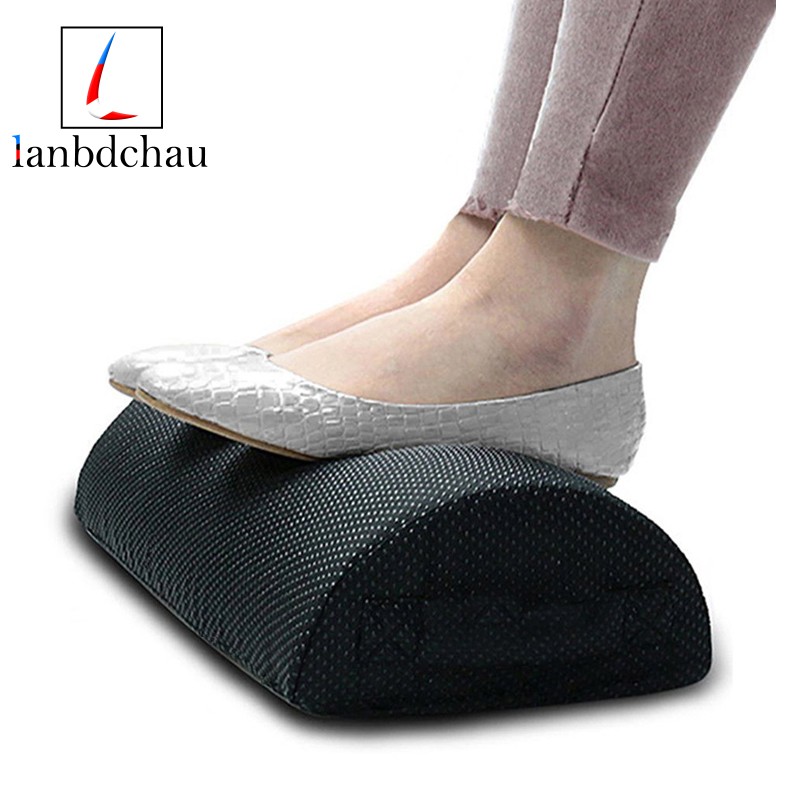 Comfort Foot Rest Pillow Cushion Memory Foam Under Office Desk