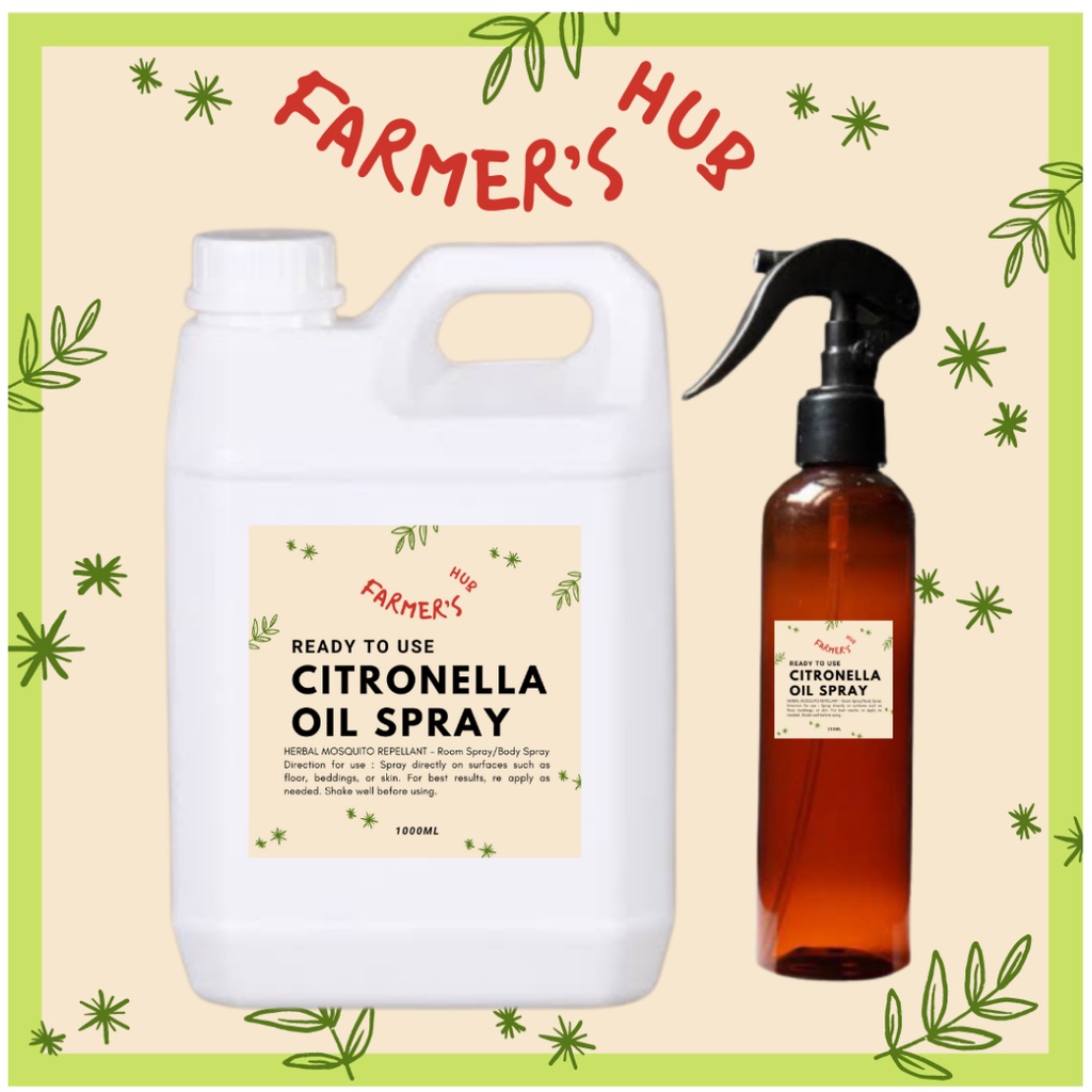 FARMERS HUB Citronella spray, mosquito repellant, citronella, Ready to