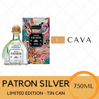 Patron Silver 750ml - Limited Edition Tin Can